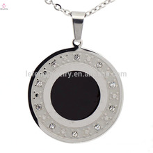 Dubai silver round stainless steel necklace fashion pendant wholesale